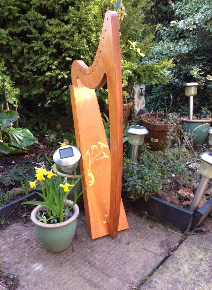 Derwent Harps Adventurer 20 with F and C Levers in Natural Wood Finishes Made in Wales - Image 24