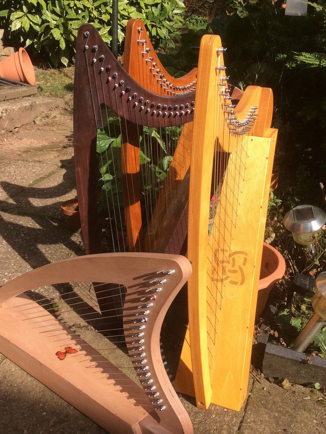Derwent Harps Adventurer 20 with F and C Levers in Natural Wood Finishes Made in Wales - Image 33