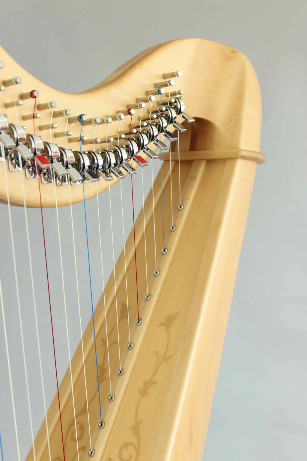 Hempson 34 string lever harp by Harfenland - Image 3