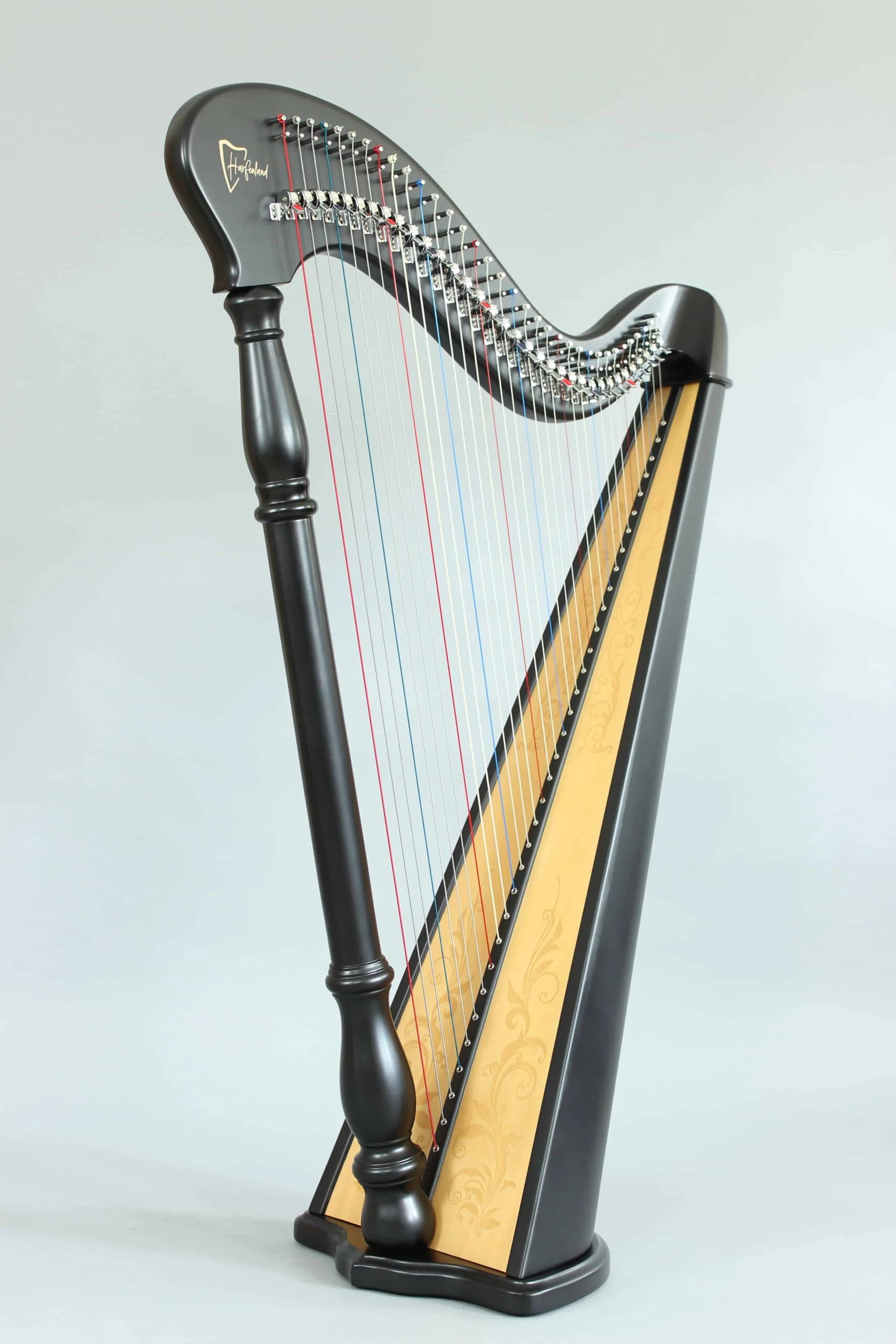Hempson 34 string lever harp by Harfenland - Image 9